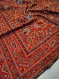 Womens Soft Wool Cashmere Shawl with Kaani Weave Full Size RK21118 - FaisalFabrics.pk