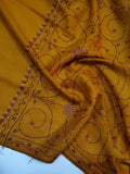 Womens Kashmiri Hand Embroidered Fine Wool Shawl RK21128 - FaisalFabrics.pk