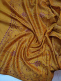 Womens Kashmiri Hand Embroidered Fine Wool Shawl RK21128 - FaisalFabrics.pk