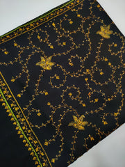 Womens Kashmiri Hand Embroidered Fine Wool Shawl RK21131 - FaisalFabrics.pk