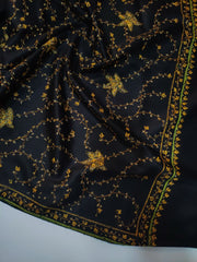 Womens Kashmiri Hand Embroidered Fine Wool Shawl RK21131 - FaisalFabrics.pk