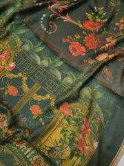 Womens Printed Shawl Ultra Soft and Warm Pashmina Wool, Full Size RK21171 - FaisalFabrics.pk