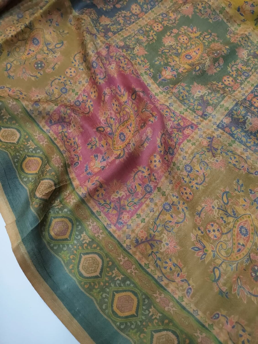 Womens Printed Shawl Ultra Soft and Warm Pashmina Wool, Full Size RK21175 - FaisalFabrics.pk