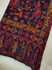 Womens Soft Wool Cashmere Shawl with Kaani Weave Full Size RK21185 - FaisalFabrics.pk