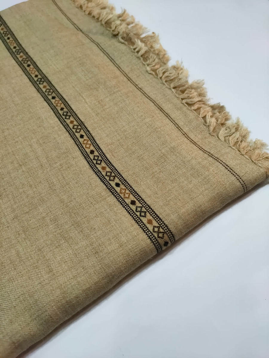 Mens Pure Woolen Pashmina Dussa Shawl Full Size RKM001 - FaisalFabrics.pk