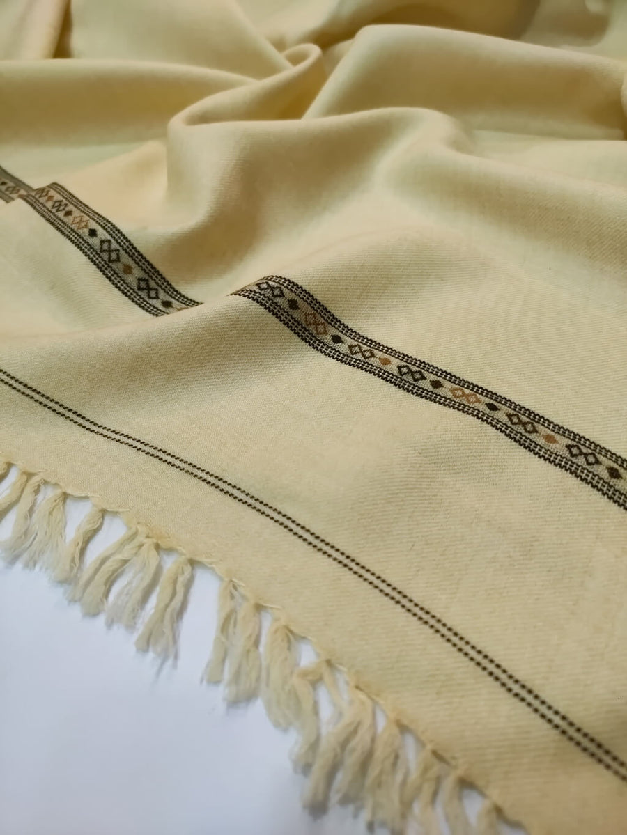 Mens Pure Woolen Pashmina Dussa Shawl Full Size RKM002 - FaisalFabrics.pk