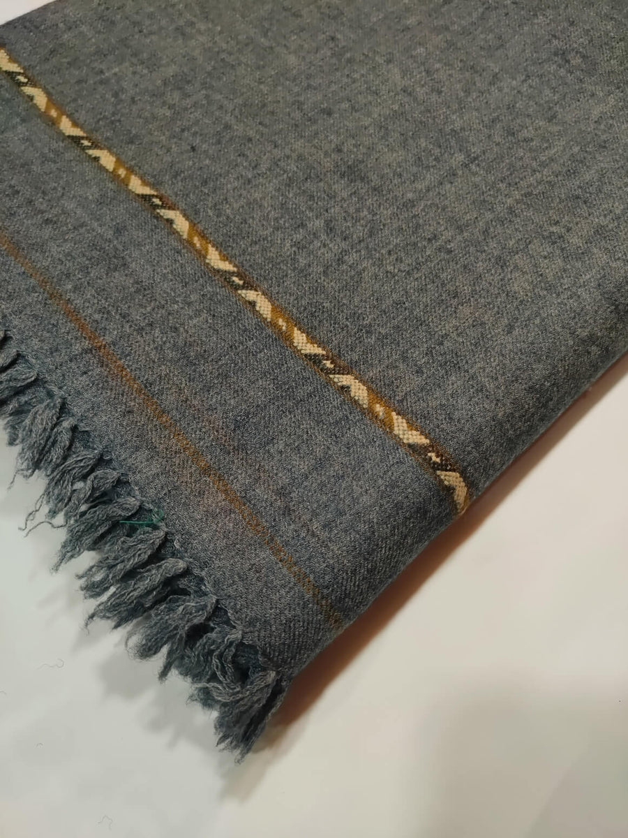 Mens Woolen Kashmira Dussa Shawl Full Size RKM019 - FaisalFabrics.pk