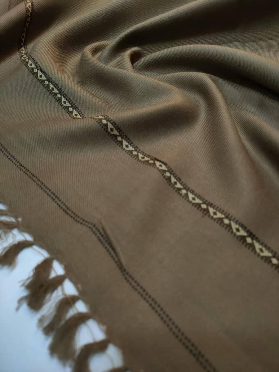 Mens Pure Pala Wool Super Fine Shawl Full Size RKM031 - FaisalFabrics.pk