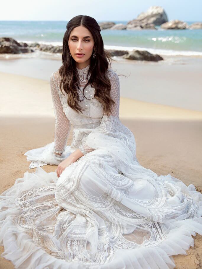 Reign Amira'a Luxury Formals Embroidered Unstitched 3PCS Suit RN-05 Zaina - FaisalFabrics.pk