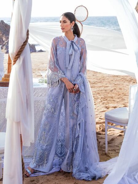 Reign Amira'a Luxury Formals Embroidered Unstitched 3PCS Suit RN-09 Ideh - FaisalFabrics.pk