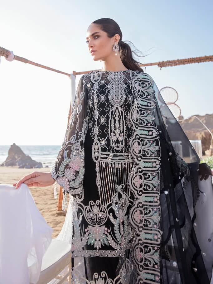 Reign Amira'a Luxury Formals Embroidered Unstitched 3PCS Suit RN-10 Ideh - FaisalFabrics.pk