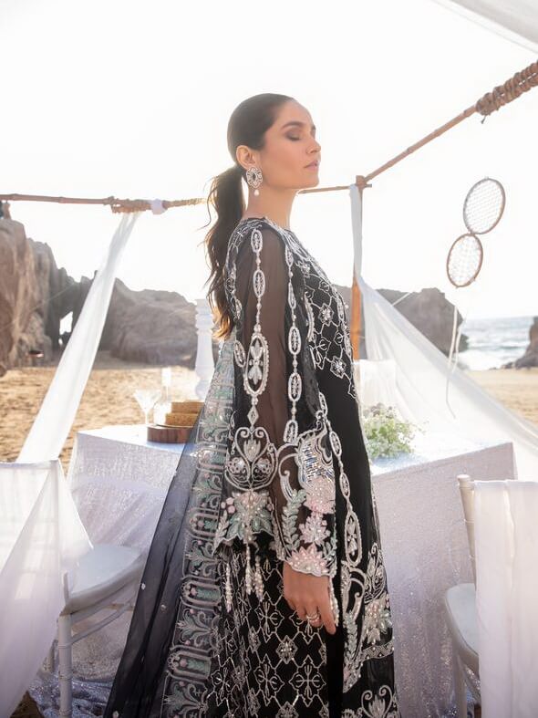 Reign Amira'a Luxury Formals Embroidered Unstitched 3PCS Suit RN-10 Ideh - FaisalFabrics.pk