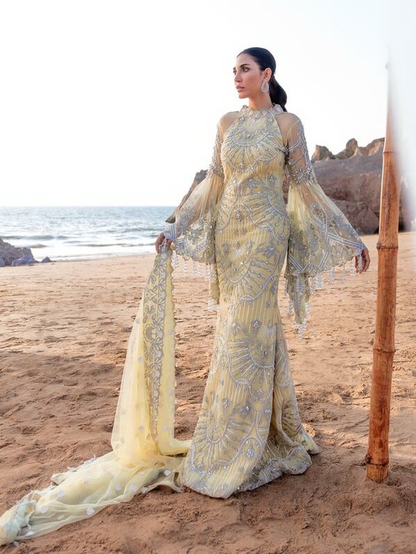 Reign Amira'a Luxury Formals Embroidered Unstitched 3PCS Suit RN-12 Zairah - FaisalFabrics.pk