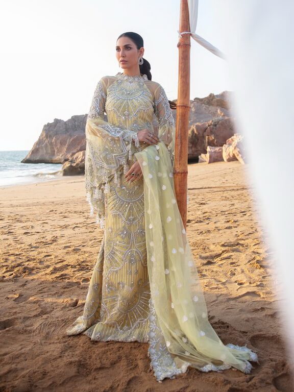 Reign Amira'a Luxury Formals Embroidered Unstitched 3PCS Suit RN-12 Zairah - FaisalFabrics.pk