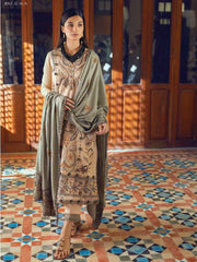 ROHEENAZ Unstitched Embroidered Linen 3Pc Suit RNZ-22-02-A KOMAL