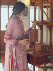 ROHEENAZ Unstitched Embroidered Linen 3Pc Suit RNZ-22-04-A ALAYHA