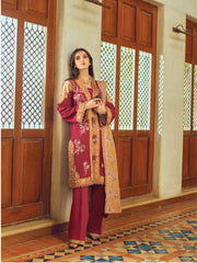 ROHEENAZ Unstitched Embroidered Khaddar 3Pc Suit RNZ-22-05-A DANEEN