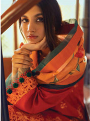 ROHEENAZ Unstitched Embroidered Khaddar 3Pc Suit RNZ-22-06-A AYLEEN