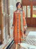 ROHEENAZ Unstitched Embroidered Linen 3Pc Suit RNZ-22-08-A HUMNA