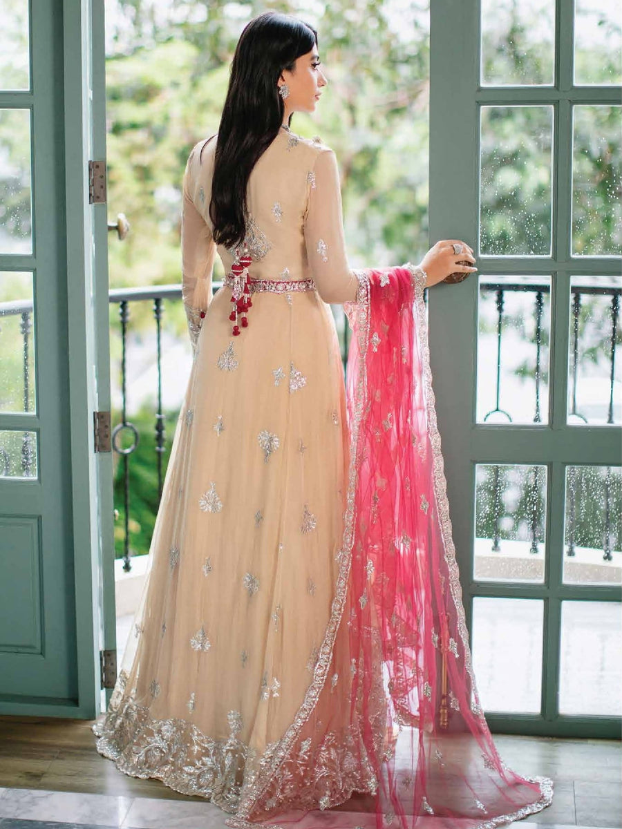 ROHEENAZ Luxury Kalidaar Chiffon Unstitched 3Pc Suit RNZ22-01 Soraya