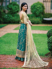 ROHEENAZ Luxury Kalidaar Chiffon Unstitched 3Pc Suit RNZ22-02 Chandani