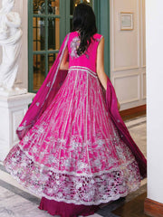 ROHEENAZ Luxury Kalidaar Chiffon Unstitched 3Pc Suit RNZ22-04 Bahaar