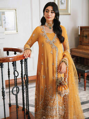 ROHEENAZ Luxury Kalidaar Chiffon Unstitched 3Pc Suit RNZ22-06 Chameli