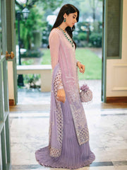 ROHEENAZ Luxury Kalidaar Chiffon Unstitched 3Pc Suit RNZ22-07 Alisha