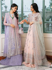 ROHEENAZ Luxury Kalidaar Chiffon Unstitched 3Pc Suit RNZ22-07 Alisha