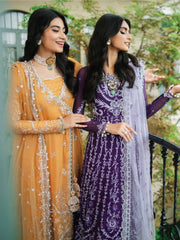 ROHEENAZ Luxury Kalidaar Chiffon Unstitched 3Pc Suit RNZ22-08 Amaya