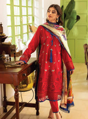 Roheenaz Tabeer Embroidered Lawn Unstitched 3 Piece Suit RNZ23-01-B