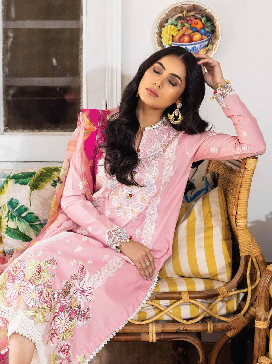 Roheenaz Tabeer Embroidered Lawn Unstitched 3 Piece Suit RNZ23-04-B