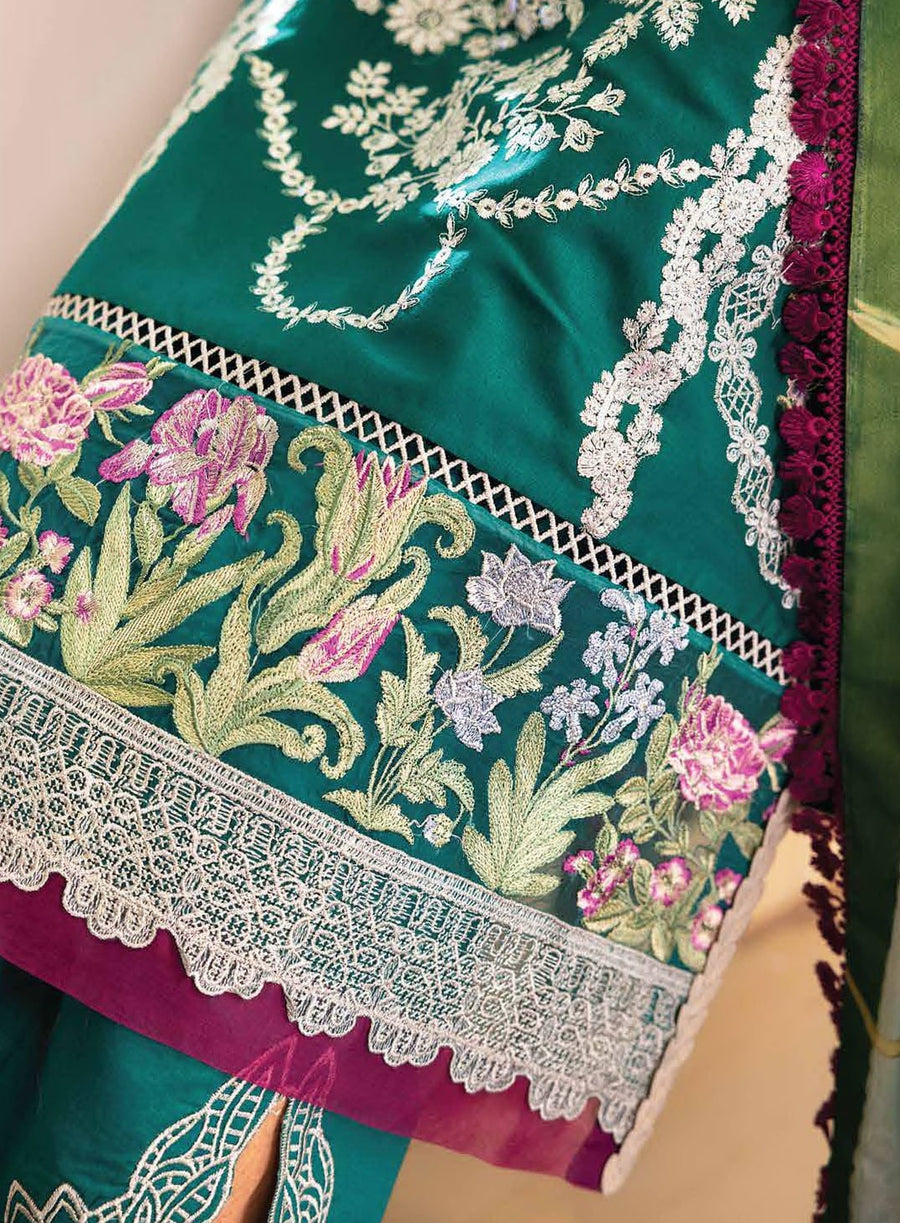 Roheenaz Tabeer Embroidered Lawn Unstitched 3 Piece Suit RNZ23-06-B