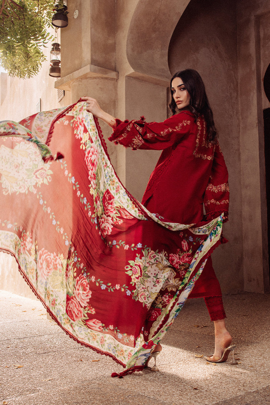 Saira Rizwan Embroidered Luxury Lawn Unstitched 3Pc Suit ROISE SR-05