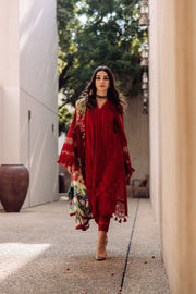 Saira Rizwan Embroidered Luxury Lawn Unstitched 3Pc Suit ROISE SR-05
