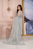 Afreen by Zarif Unstitched Luxury Formal 3 Piece Suit ZA-02 STEEL GREY