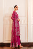 FARASHA Lueur Unstitched Embroidered Luxury Chiffon Suit 07-ROSETTE