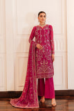 FARASHA Lueur Unstitched Embroidered Luxury Chiffon Suit 07-ROSETTE