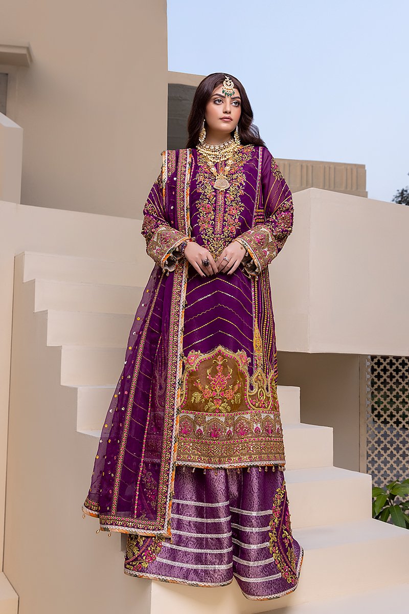 Rang Rasiya by Fahad Hussyan Heritage Collection 3Pc Suit - NAVRAAT - FaisalFabrics.pk