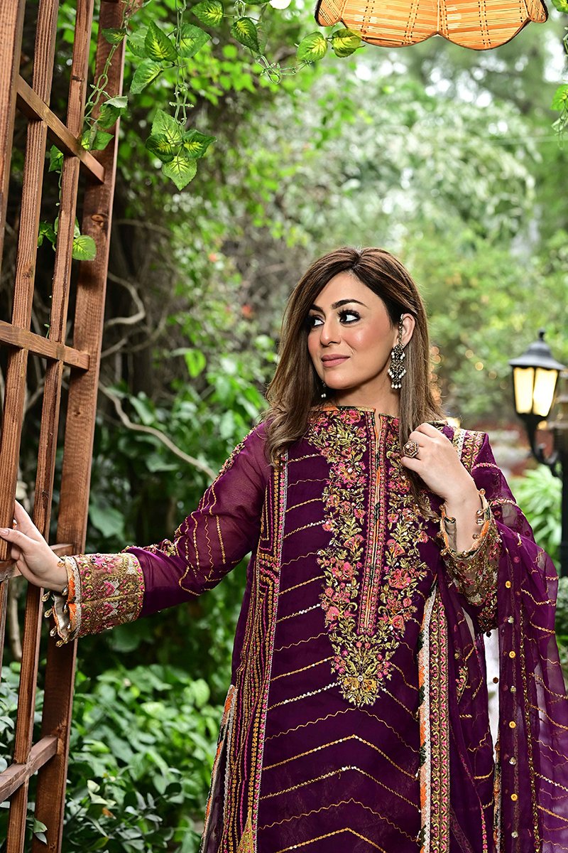 Rang Rasiya by Fahad Hussyan Heritage Collection 3Pc Suit - NAVRAAT - FaisalFabrics.pk