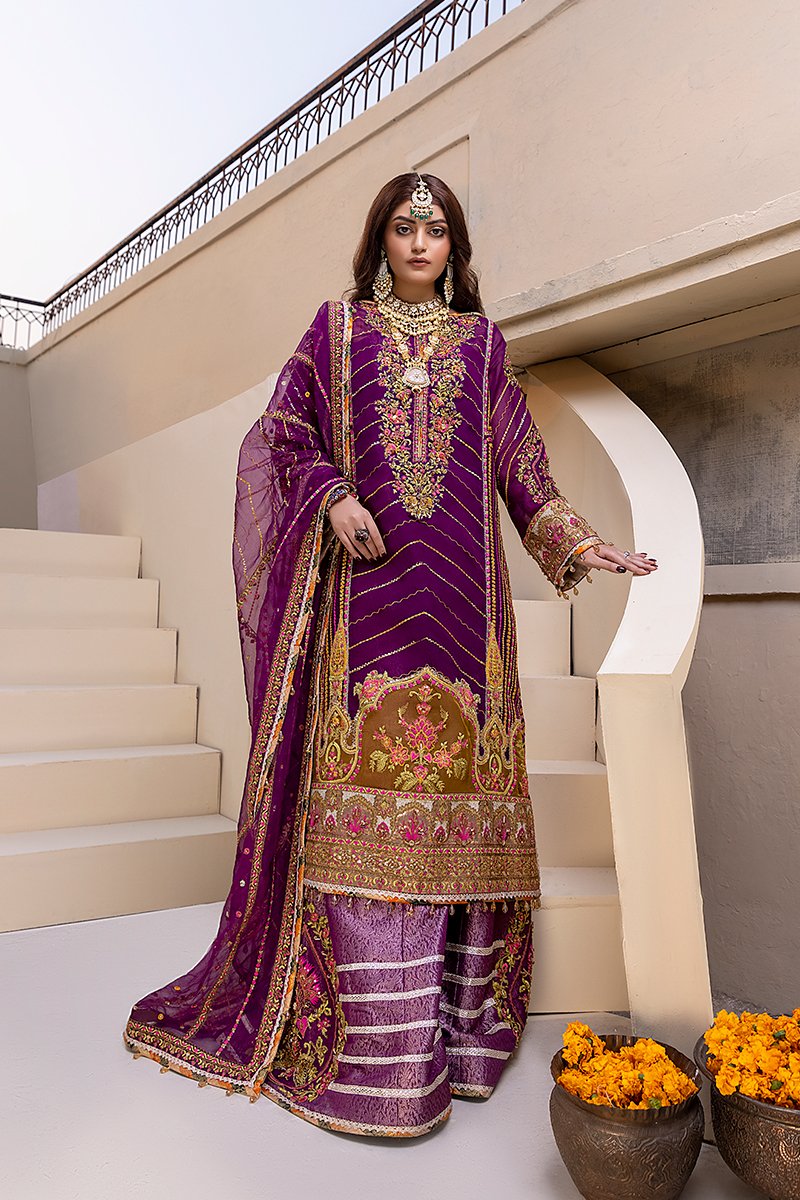 Rang Rasiya by Fahad Hussyan Heritage Collection 3Pc Suit - NAVRAAT - FaisalFabrics.pk