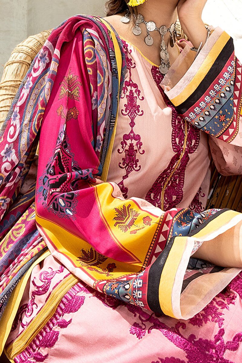 Rang Rasiya Mahi Viscose Fall Winter Embroidered 3pc Suit D-628 ZARI - FaisalFabrics.pk