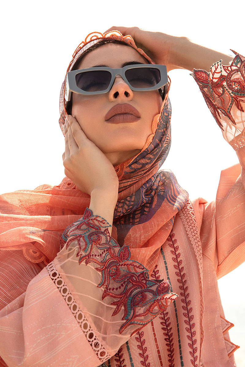 Rang Rasiya Florence Embroidered Lawn Unstitched 3Pc Suit D-04 Camellia