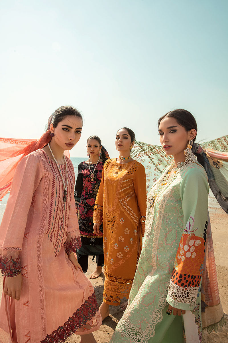Rang Rasiya Florence Embroidered Lawn Unstitched 3Pc Suit D-04 Camellia