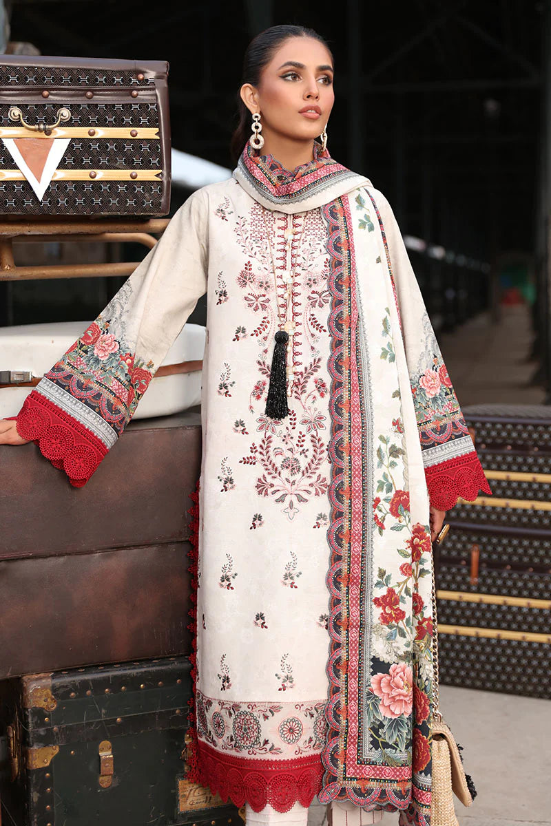 Rang Rasiya Safarnama Embroidered Khaddar Unstitched 3Pc D-15 Rija