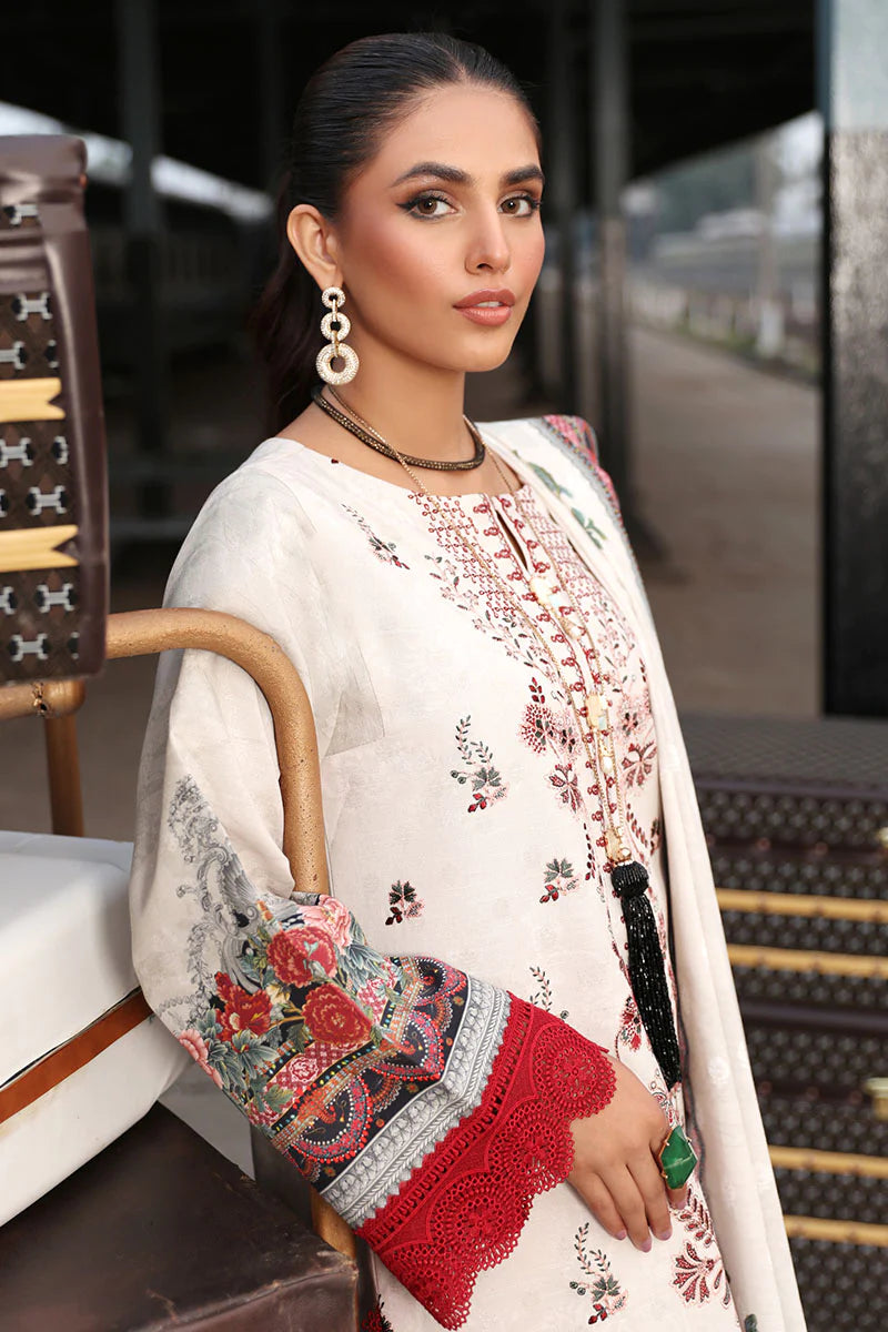 Rang Rasiya Safarnama Embroidered Khaddar Unstitched 3Pc D-15 Rija