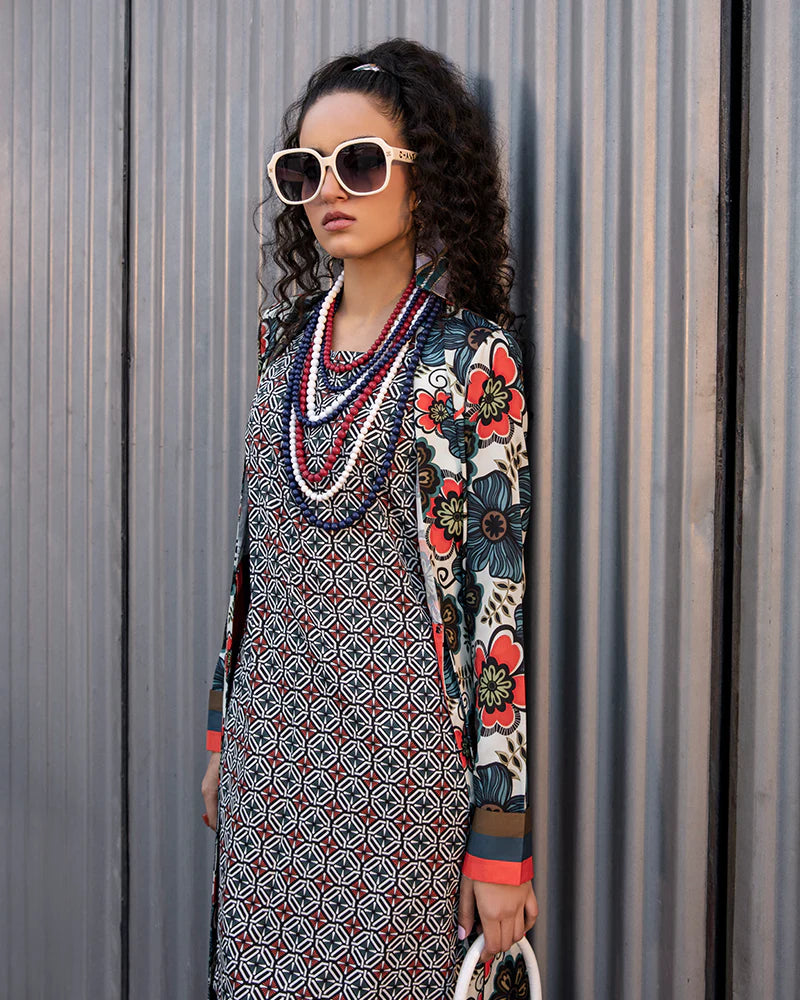 Maria Osama Khan Retro Ready to Wear 2 Piece Suit - BELLE
