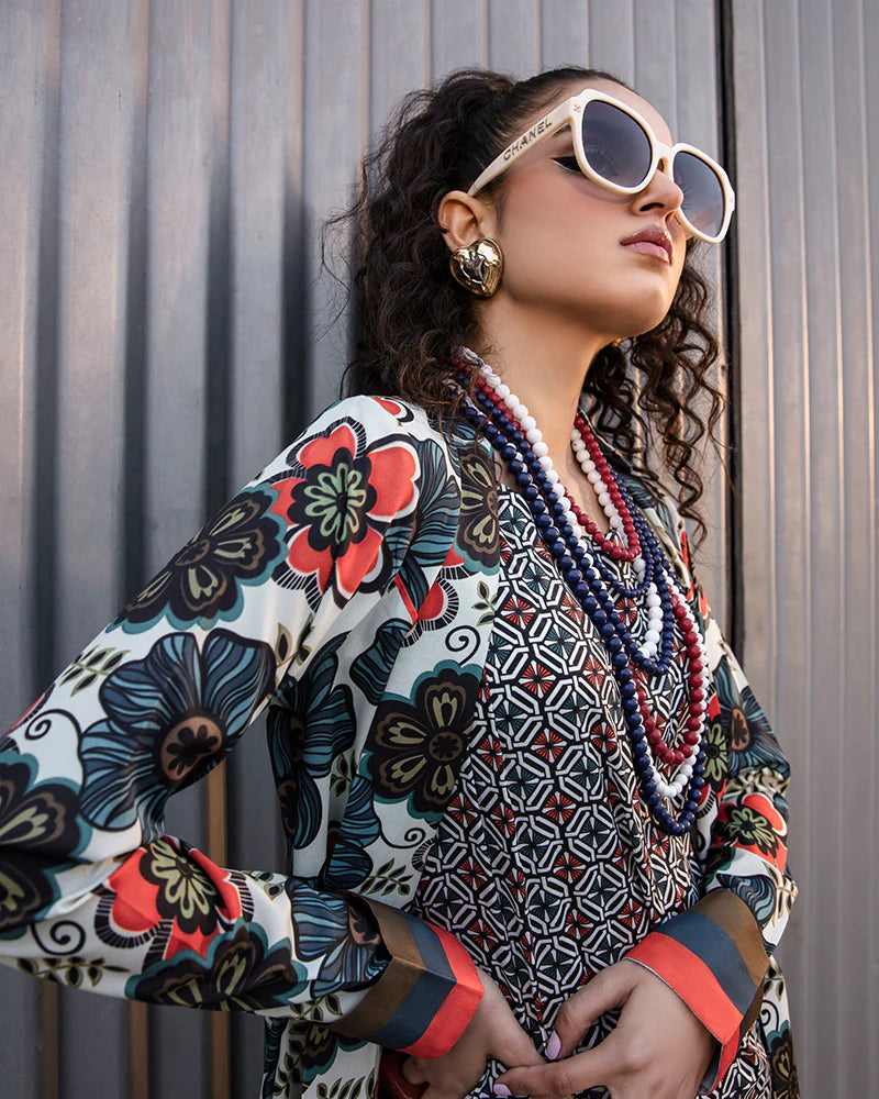 Maria Osama Khan Retro Ready to Wear 2 Piece Suit - BELLE