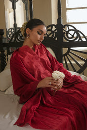 Cross Stitch Chikankari Lawn Unstitched 3 Piece Suit - RUBY RED