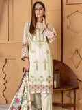 RAAYA Winter'21 Embroidered Linen Unstitched 3PC Suit D-04 Mehtab